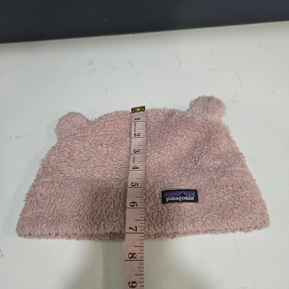 Patagonia Furry Friends Soft Pink Fleece Hat Size 2T - 5T